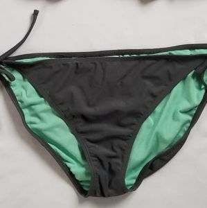 Xhilaration Sting Bikini Bottoms Grey Mint Green